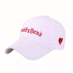 Gothic Letter Embroidery Baseball Cap Breathable Dad Hat Adjustable
