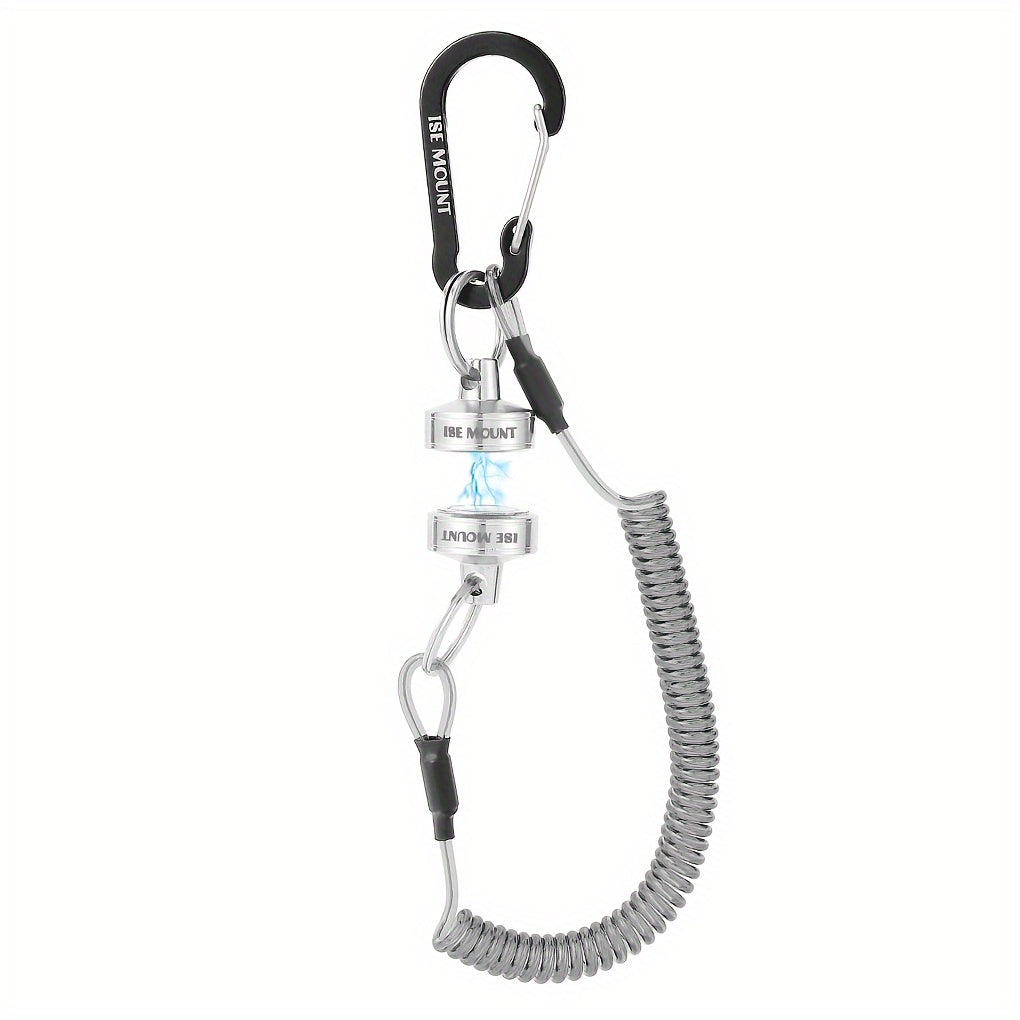 1pc Magnetic Steel Wire Slip Rope Outdoor Safety Fishing Quick Release Buckle