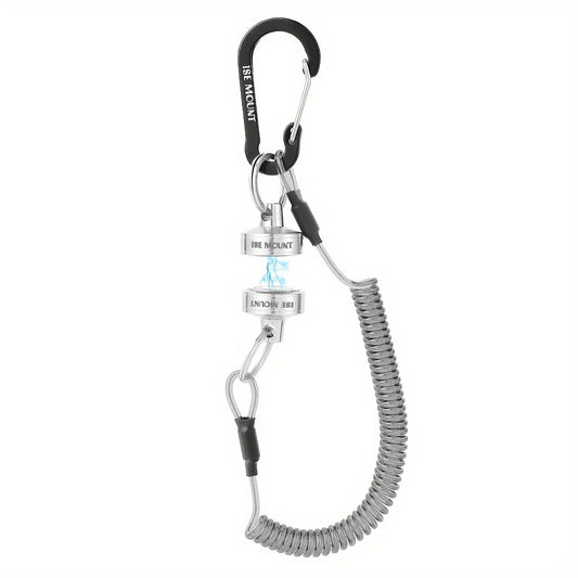 1pc Magnetic Steel Wire Slip Rope Outdoor Safety Fishing Quick Release Buckle