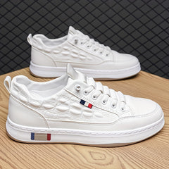 Crocodile Pattern Skate Shoes Anti-Slip Sneakers Men's Footwear