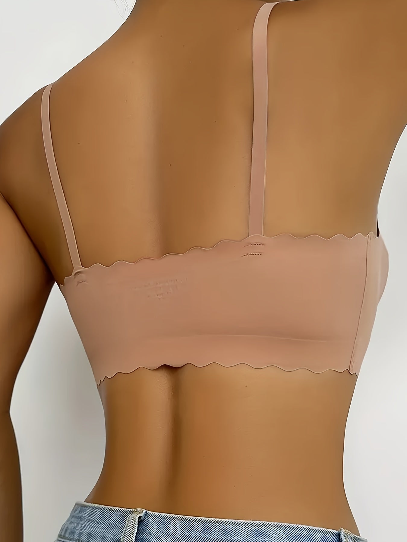 4pcs Wirefree Push Up Sports Bra V neck Workout Running Bra For Women