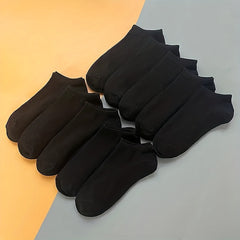 10 20 30 Pairs Unisex Solid Socks Low Cut Ankle Socks Women's Stockings
