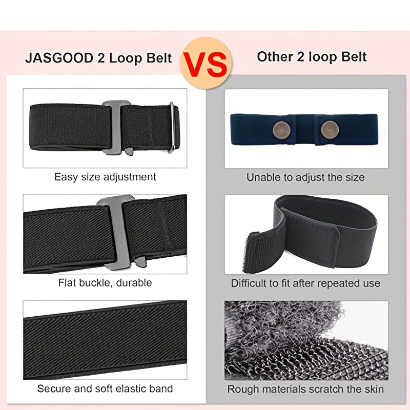 Invisible Elastic Leather Belt for Youth