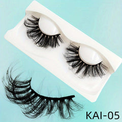 25mm 6D Faux Mink Eyelashes Soft Fluffy Wispy Natural False Lashes