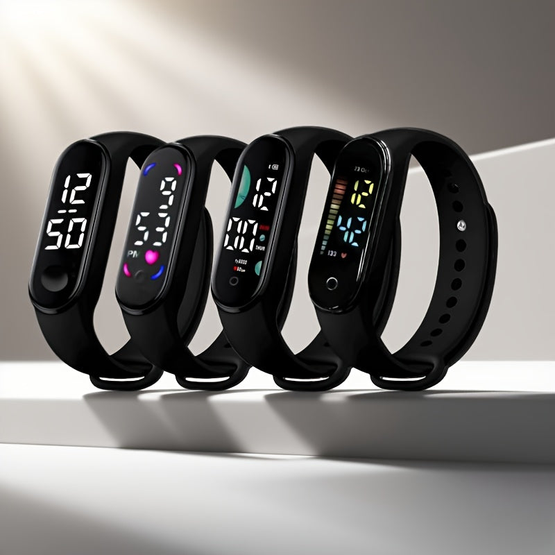 4pcs Electronic Sports Wristband Set - Outdoor Running Hiking Essential