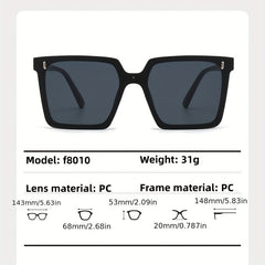 Square Frame UV Protection Sunglasses With Case