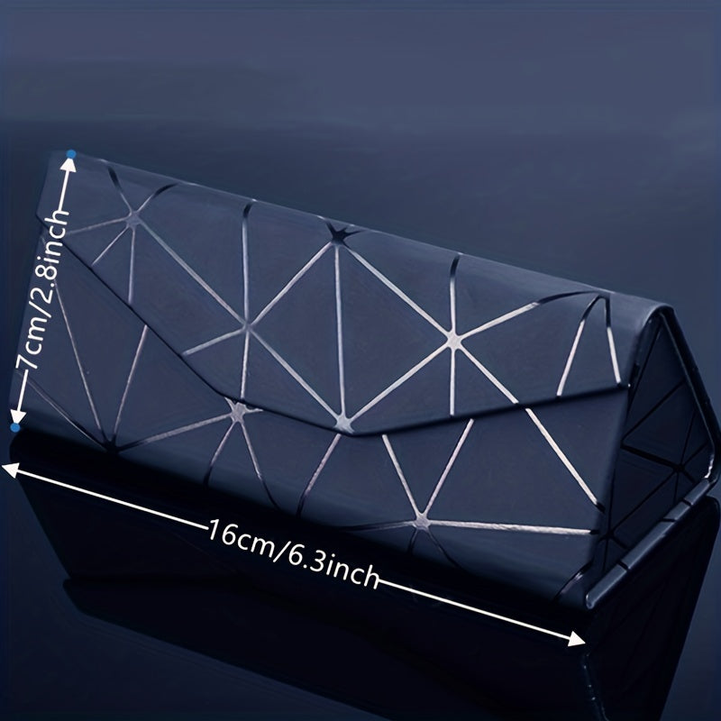 Foldable PU Leather Glasses Case Sunglasses Storage Box