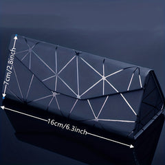 Foldable PU Leather Glasses Case Sunglasses Storage Box