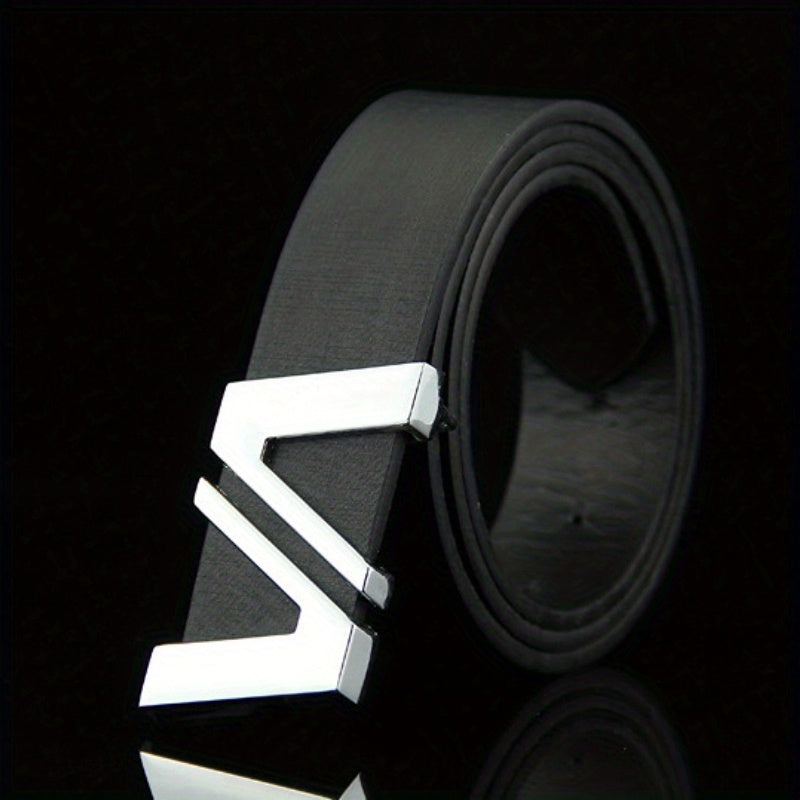 Men's Leather Automatic Buckle Business Belt Gift