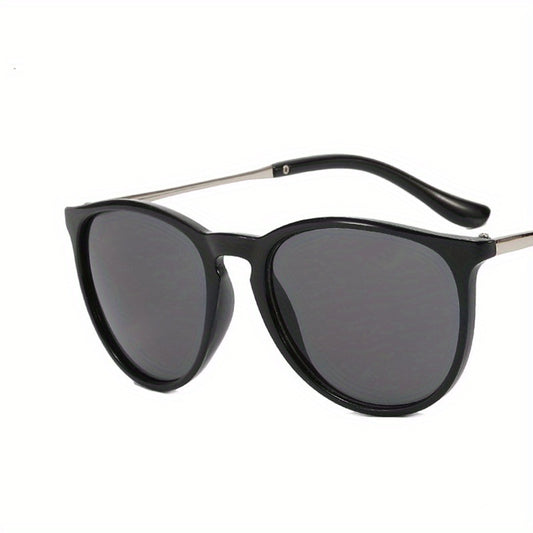 Round Frame Sunglasses For Women Men Minimalist Cat Eye Glasses