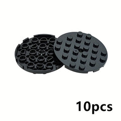 10pcs Round Plates 6x6 with Hole Thin Sheets Bricks DIY Building Accessories