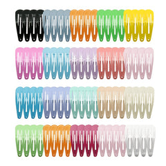 80 Colorful Water Drop Hair Clips for Kids