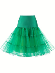 Solid Tutu Skirt for Ballet Party