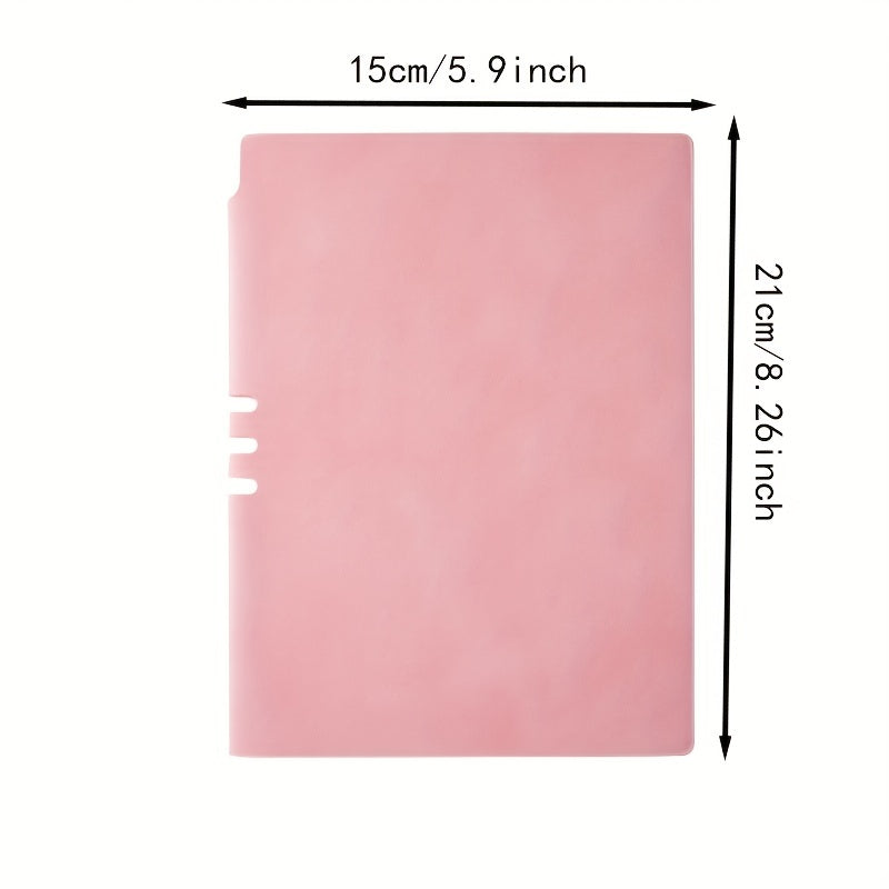 A5 Sheep Soft Leather Notebook Pen Type