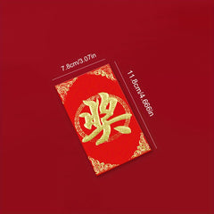 6pcs Chinese Printed Blessing Red Envelopes Lucky Money Rabbit Red Envelopes