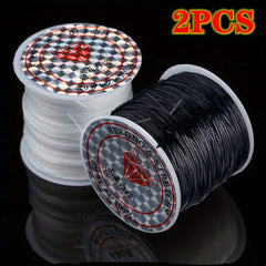 2pcs 0.8mm Elastic Stretchy Bracelet Cord Crystal Bead String for Jewelry Making