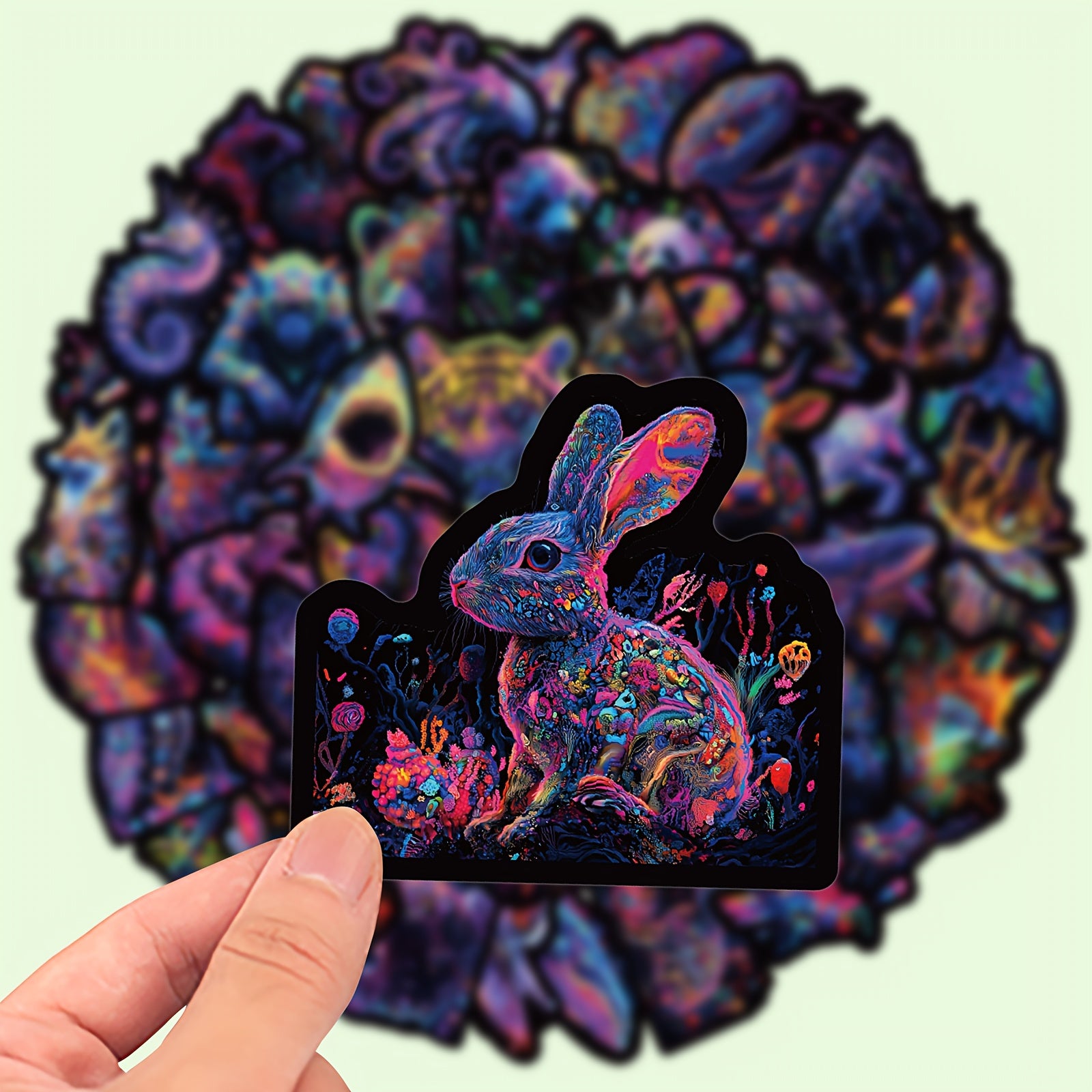 50 Pack Colorful Animal Stickers Vinyl Decals for Laptop Water Bottle Luggage