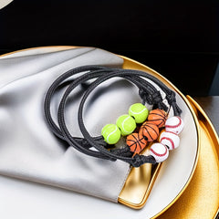 12pcs Sports Style Adjustable Bracelets for Football Volleyball Basketball Rugby
