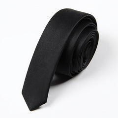 Skinny Solid Shirt Decoration Tie for Graduation, School Uniforms