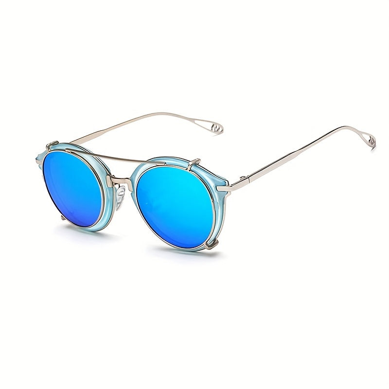 Vintage Steampunk Round Lens Sunglasses
