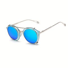 Vintage Steampunk Round Lens Sunglasses