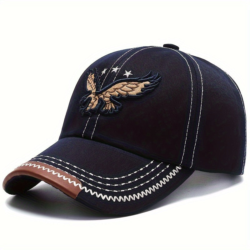 Eagle Embroidered Baseball Cap Sun Hat For Men And Women