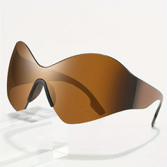 Y2K Future Style Sunglasses XL Frame Unisex Outdoor Eyewear