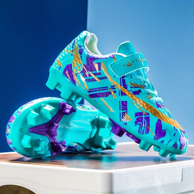 Boy's Non Slip Soccer Cleats with Spikes - Professional Outdoor Shoes