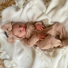 Baby Girl Reborn Doll Soft Vinyl Full Body Detailed Closed Eyes Mixed Colors