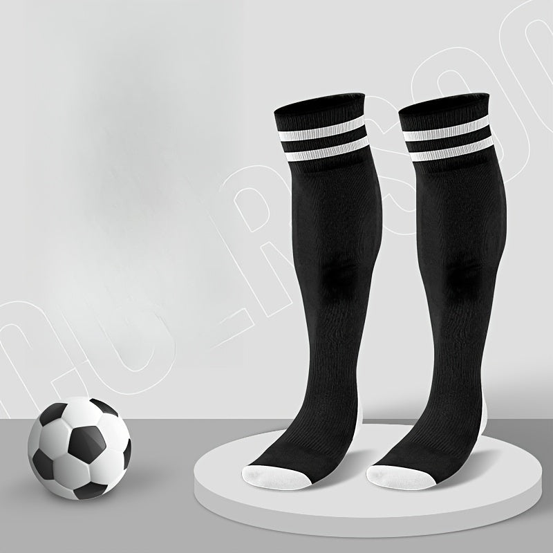 Adult Knee High Football Socks Anti-Slip Thick Sport Soccer Socks