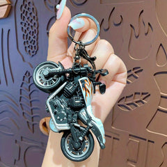 Cartoon Motorcycle Keychains Men Car Model Keychain Bag Pendant Key Accessor