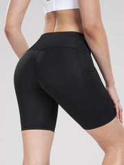 High Waisted Gym Shorts With Pocket Women's Activewear