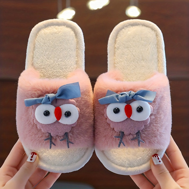 Girls Cartoon House Shoes Non Slip Soft Bottom Walking Shoes
