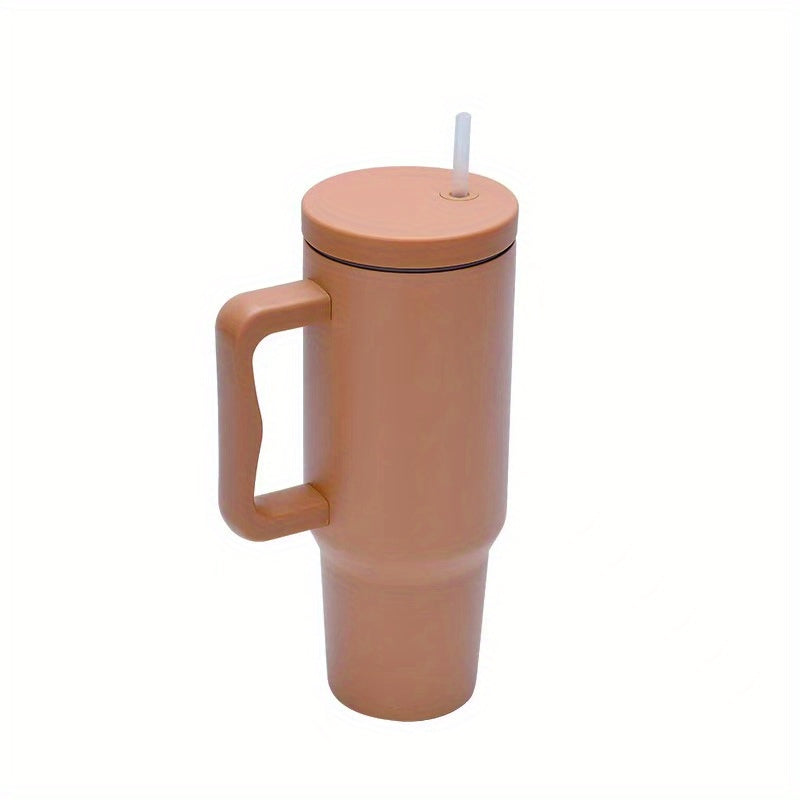 40oz Straw Tumbler Reusable Vacuum Double Wall Stainless Steel Cup
