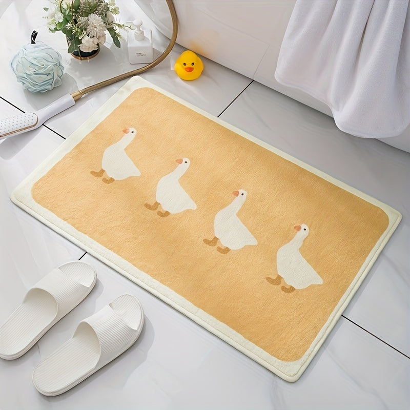 Cashmere Bath Mat Non Slip Ultra Soft Water Absorbent Machine Washable 16x24in