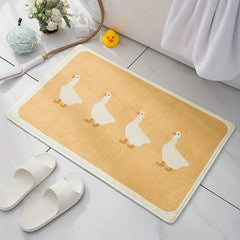 Cashmere Bath Mat Non Slip Ultra Soft Water Absorbent Machine Washable 16x24in
