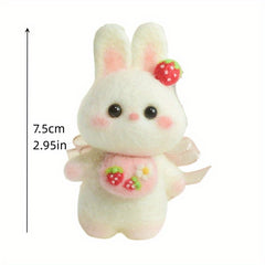 1pc Rabbit Wool Felt DIY Material Package Creative Gift Doll Decoration Pendant
