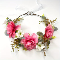 Forest Bridal Headpiece Floral Wreath for Beach Vacation Style Hair Accessory