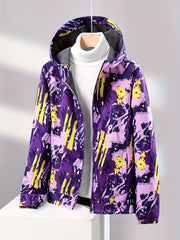 Waterproof Fleece Liner Outdoor Jacket Climbing Hooded Coat Women's Activewear