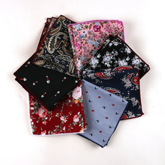 Men's Floral Suit Pocket Towel Business Handkerchief