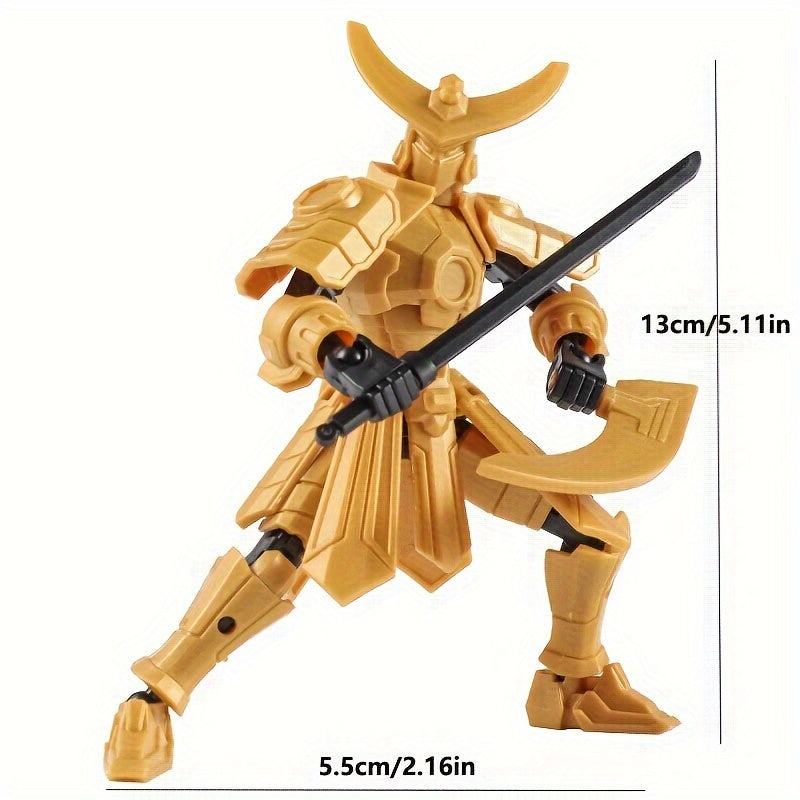 Movable Dolls 3D Printed Mecha Warriors Toy Figure