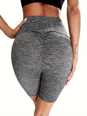 High Waist Sports Shorts Stretchy Fitness Running Sports Shorts