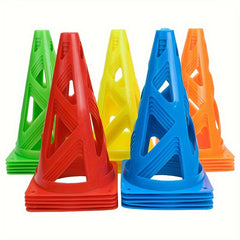 25pcs Soccer Ball Cones Agility Speed Training Equipment