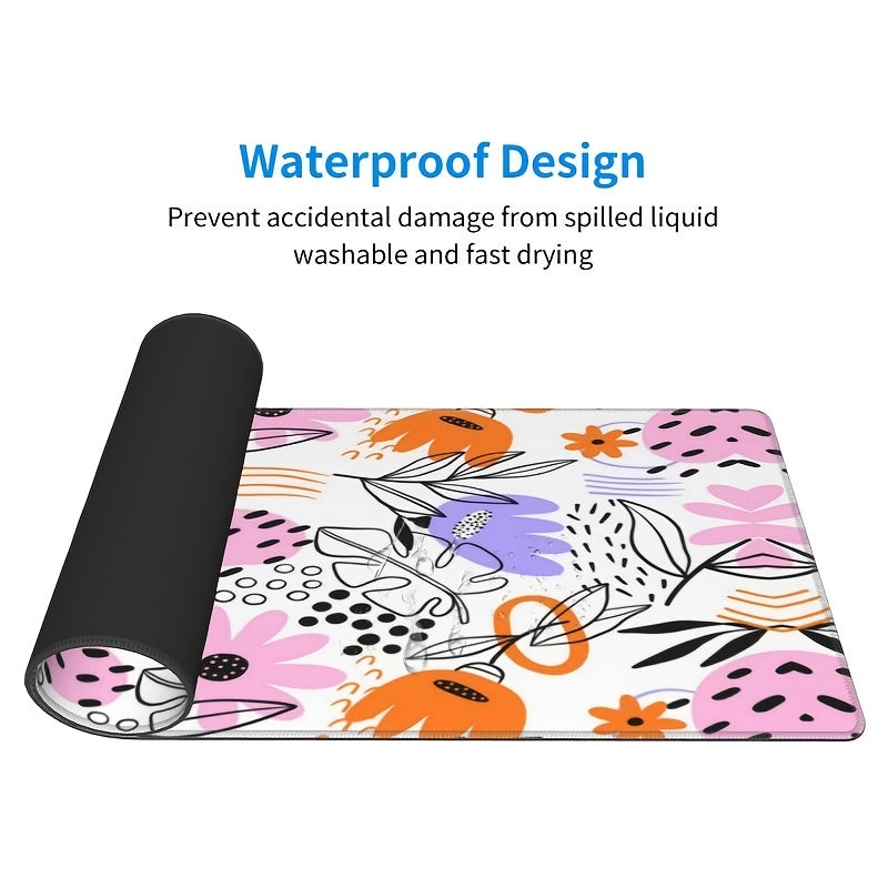 Large Gaming Mouse Pad 80x29cm Non-Slip Waterproof Keyboard Mouse Mat