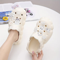 15pcs Metal Crystal Shoe Charms for Hole Shoes Sandals Decorations