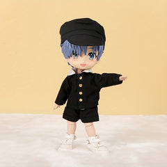 School Uniform Shorts Suit for OB11 Dolls