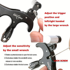 4Finger Archery Release 360 Rotatable Thumb Trigger for Compound Bow