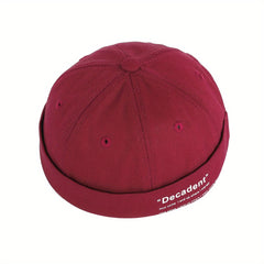 Cotton Sunshade Skullies & Beanies Hat with Alphabets