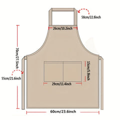 Polyester Apron Adjustable Unisex Cooking Apron Solid Chef Waiter Adult Apron