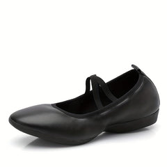 Women's Solid Cross Strap Soft Sole Ballet Dance Shoes